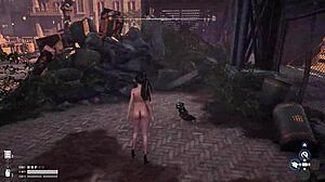 Stellar Blade裸体mod通关第12部分与丰满角色