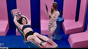 cute brunette brill angel tied up and tickled - feather feet tickling with petite 18+ nata gold