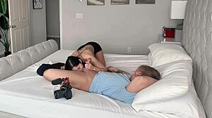 Alexa Chains Delivers Intense Sloppy Blowjob And Wild Sex Behind The Scenes