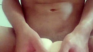 Taiwanese fuck doll takes monster cock in self-pleasure session