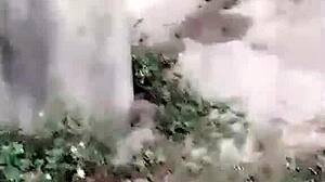 骚气女主播乡下直播勾引两个放牛的老友 丝袜3p干屁眼 事了还不满足又自慰一番