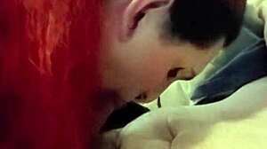 Shemale sucks daddy's dick and swallows 😘