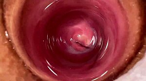 摄像头深入Mia紧致奶油般的阴道