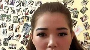 beautiful asian woman with big tits poses fresh