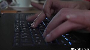 teen caught masturbating and then fucked by grandpa