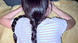 Fucking petite stepsister in her tight ass