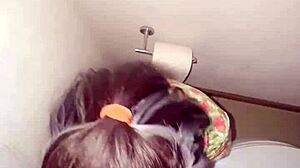 Skinny Babe's First Time Fuck In Public Bathroom At Party