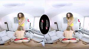 Guy pays two shemales for bold group fucking