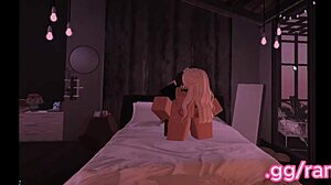 I am fucking my white girlfriend on roblox and she has big tits and ass
