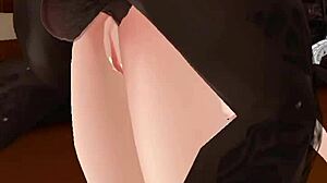 Blonde woman enjoys intense anal sex with a black man in this scene