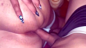 ebony whore bent over gets ass fucked in group swingers session.