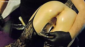 Young and slim girl tries many dildos, exploring her body thoroughly