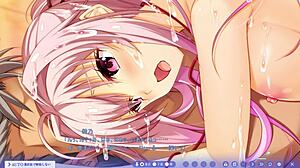 Check out Yuno Higashizaki bound in bondage, her big tits on display in this BDSM scene behind the wings