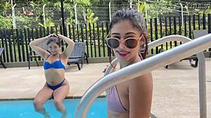 my girl brings 18yo petite latina teen for casting with monster cock!