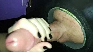 married couple karina and lucas enjoy glory hole pleasure