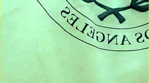 Wifey changes shirt outdoors, showing off her shaved pussy and tits