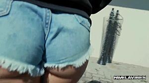 The little brazilian latina nymph enjoys the sunny day by having sexy amateur sex