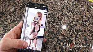 freckled girl teases step bro subtly.