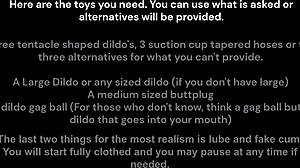 Crimson and Lost Girl give rough JOI with cum on ass.