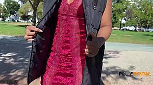 ebony goddess paris gets pussy drilled outdoor rough riding