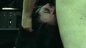 Submissive Teen Eats Ass and Piss at Roadside Picnic Before Rough Face Fucking