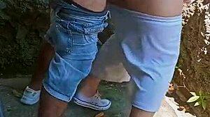 Happy New Year Horny Couples Rough Fucking Behind Abandoned House