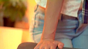 Two Girlfriends Make Slave Guys Cum