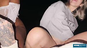 scarlet taylor and busty ebony juliana share dicks in 4some