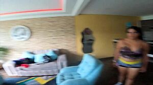 Stepsister teases me with her ass in lingerie