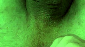 Uncut Tattooed Cock Cums from Anal Prolapse