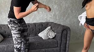 skinny teen's first rimjob backstage 😏