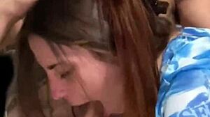 Massy Sweet Tests Her Stepsister's Throat with Payo Pro's Huge Cock in Sloppy Blowjob Scene