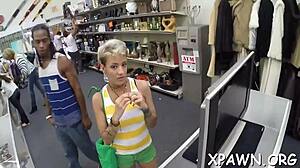 in this amateur hardcore scene, agent 007 performs an intense blowjob on a big cock