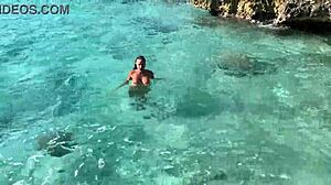 Did monika fox stop the bus to swim naked in the sea with pierced nipples?