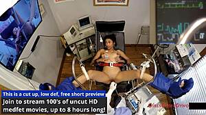 big tits asian nurse in latex screams during curly ass banging