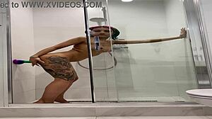 Roxy says, 'Watch me shower and masturbate with toys.'