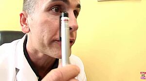 Doctor fucks patient doggystyle in hospital for tattoo removal