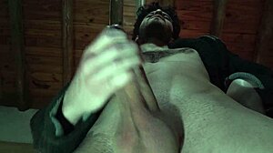 Blasting huge messy cumshot onto the camera for you