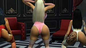 nicki minaj and cardi b suck megan thee stallion's big tits 😘 in interracial anal fun.