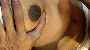 i watch hanif and adori as the desi sexy bhabhi rides her husband's big cock hard at home