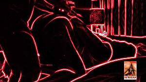 having doggystyle session with thick black girlfriend's big ass on monster cock 😍