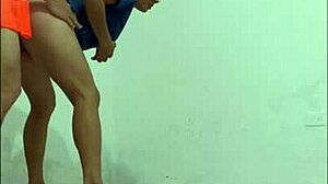 Nurse seduces cleaning employee for standing sex in hallways?