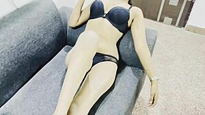 Indian Teen Model Performs Solo