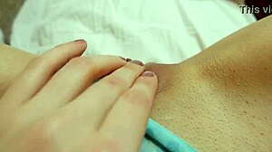 i caress my petite 18+ pussy after work, feeling so horny