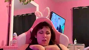 BBW Plays With Her Big Tits And Pussy Solo Masturbation