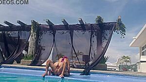 What happens when your cousin doesn't wear swimsuit at the pool