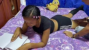 Chubby Stepsister Gets Creampie from Monster Cock