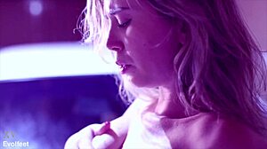 Licking perfect feet and wet pussy together