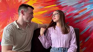 Skinny Latina student fucks professor for English class pass