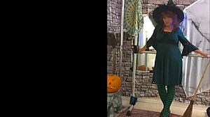 I'm Steffi Witch sucking cock in Halloween cosplay